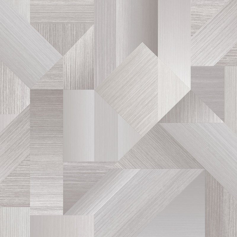 Abstract 10m X 53cm Wallpaper Roll, Greige