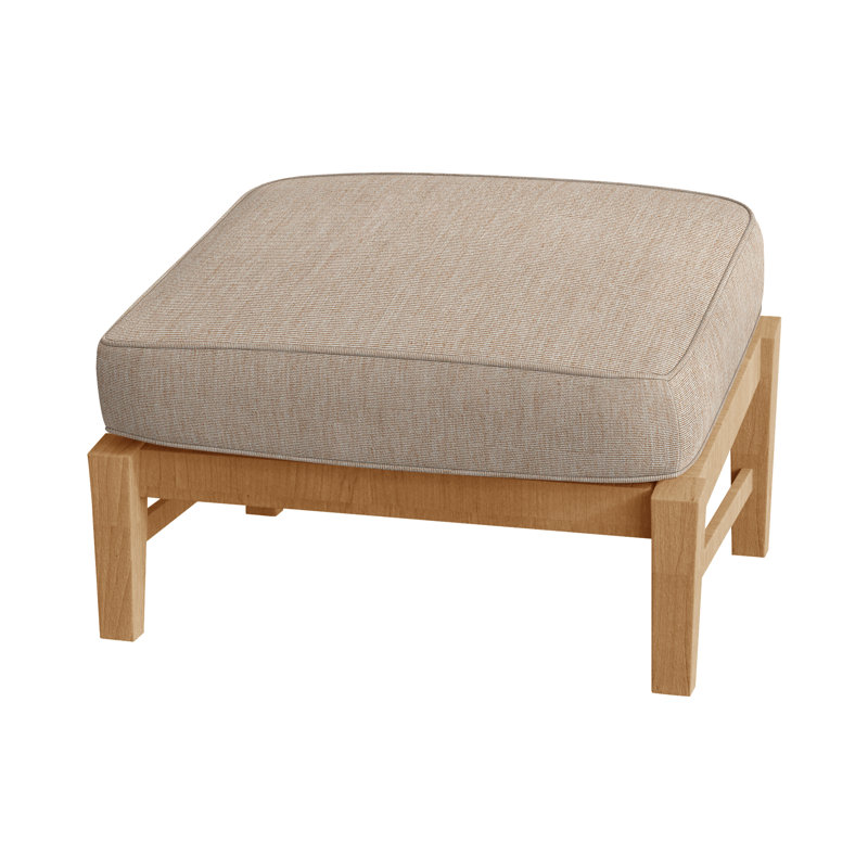 Repose-pieds Croquet, Teck naturel, Welt, Toile sable