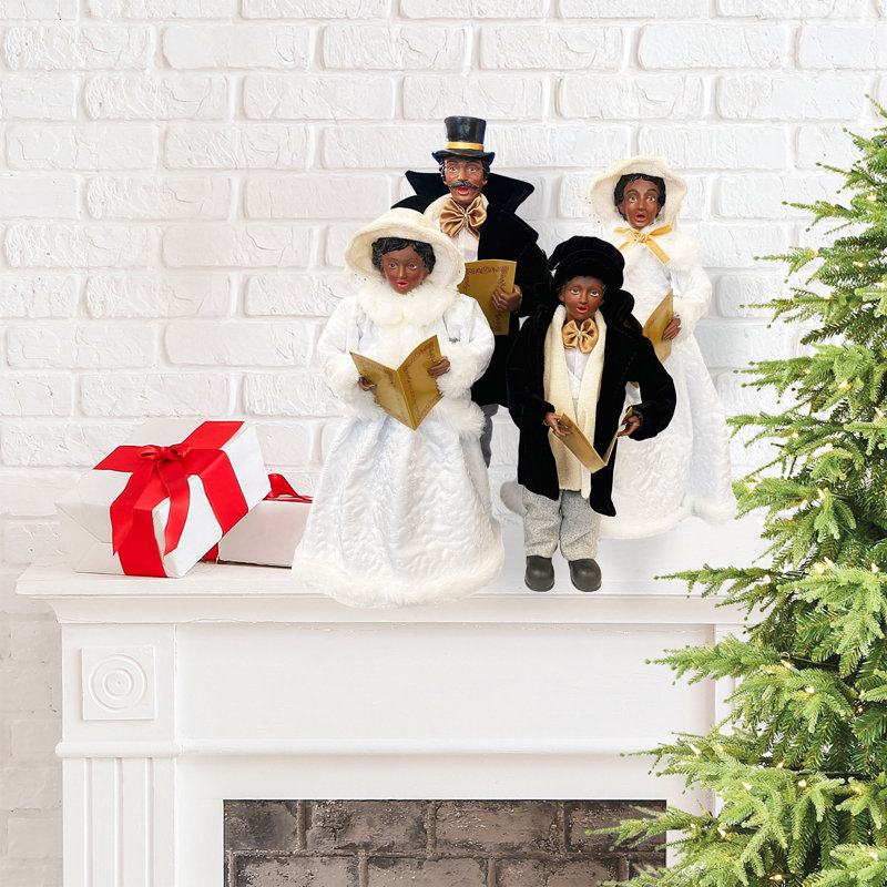 Black Christmas Splendor Carolers
