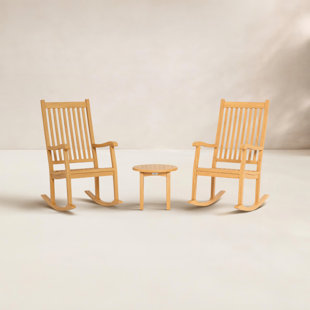 Jakarta 3pc Teak Rocker Set