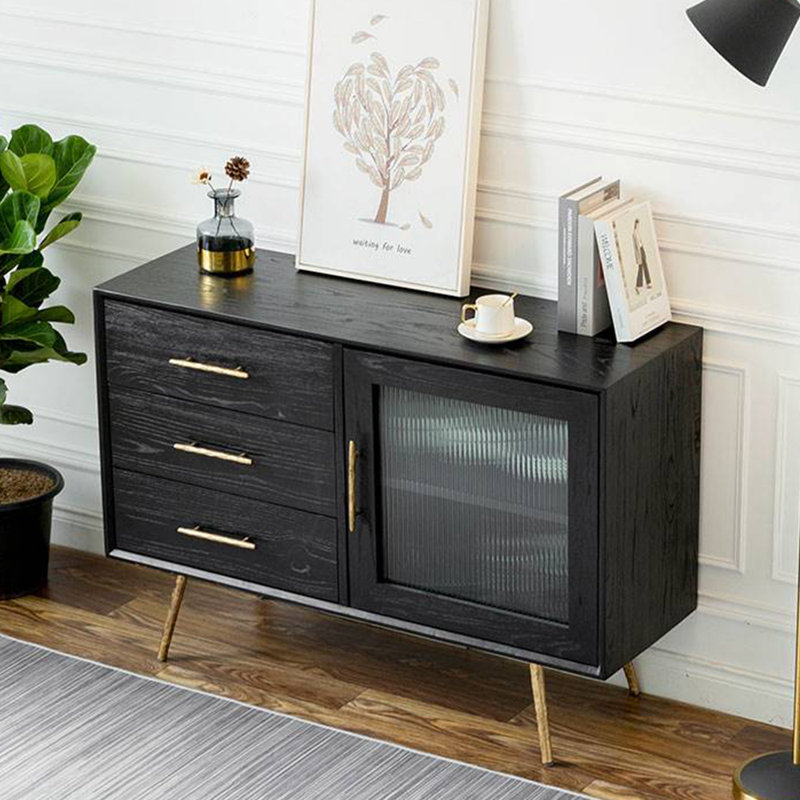Casier de luxe rétro tout en bois massif