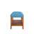 Charla Fabric & Oak Finish Bench-285349607