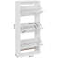 18 Pair Flip Down Shoe Storage