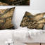 Grand coussin lombaire en fleur fractale floral