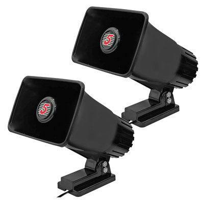 5 Core 6 Inch PA Horn 200W Loud Speaker Pair Bull Horn Loud Audio 8Ohm All Weather Indoor Outdoor