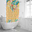 Rideau de douche simple pois points Odilia-1762981469