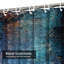 Rideau de douche grunge foncé avec 12 crochets-184461406
