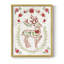 Christmas Folk Reindeer, reproduction d'art encadrée-106064472-106064471