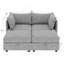 Canapé modulaire moderne avec rangement, coussins confortables à haute densité et options d'aménagement polyvalentes-2042825142
