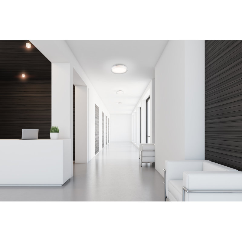 Clear Glass Round LED Flush Mount Light