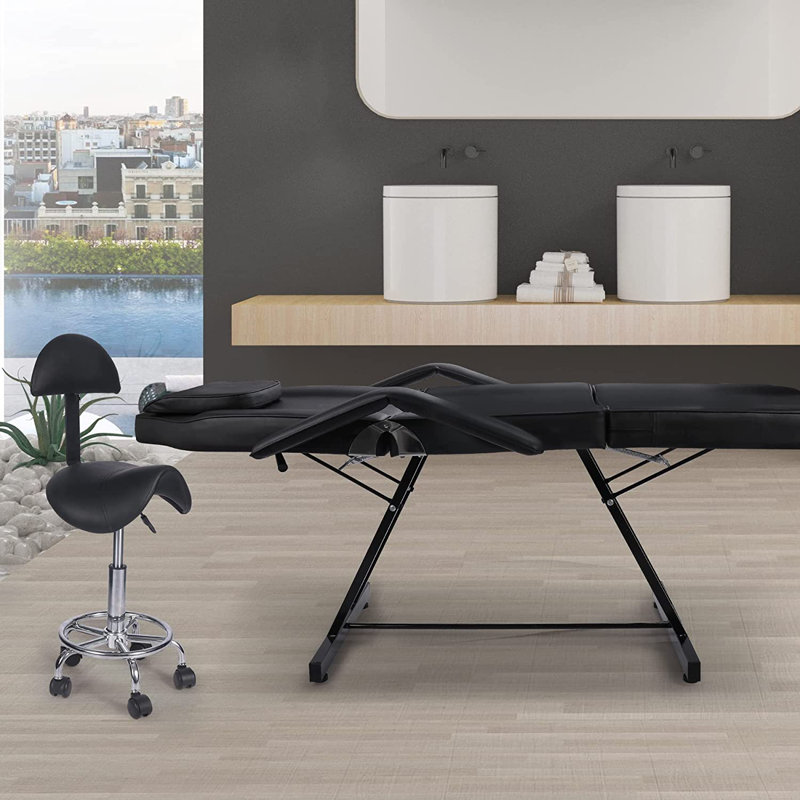 Adjustable Height Ergonomic Active Stool with Footrest