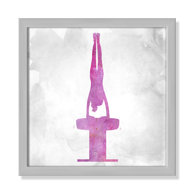Gymnastique 1, H 13 po x l 13 po x P 1,19 po, Encadré de boîte argent