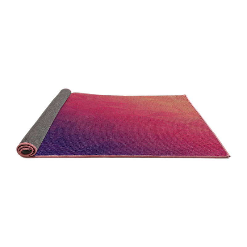 Dégradé mauve Tapis décoratif, Carré 5 pi