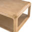 Table basse moderne en bois massif avec base ouverte Arved-764189394