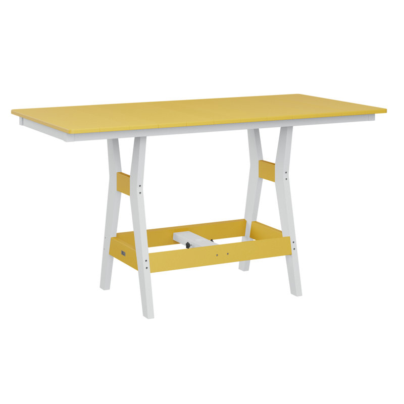 Table de bar rectangulaire Camden, Jaune soleil levant, H 38,87 po x l 66 po x P 33 po