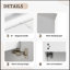 Ensemble de meuble-lavabo simple 19,7 po Rexhije