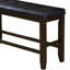 Banc noir et à hauteur de comptoir