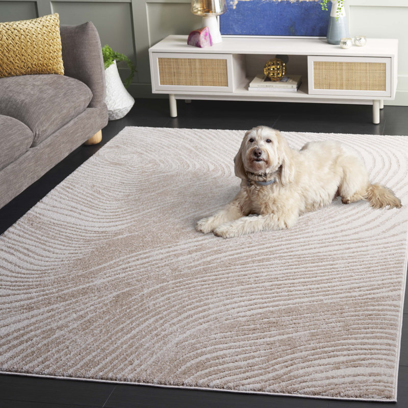 Tapis ivoire / beige Opal 476, Rectangle 5 pi 3 po x 7 pi 6 po