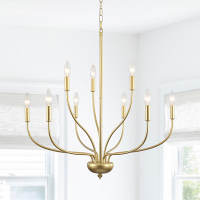 Lustre de style bougie classique / traditionnel à 2 niveaux à 2 lumières à intensité variable Sebron