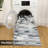 Enasia Patchwork Machine Woven Washable Area Rug in Gray-971706280