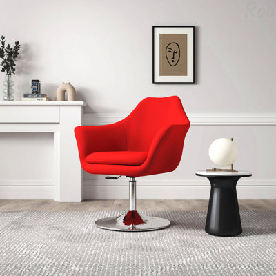 Fauteuil d'appoint rotatif à fonction décontractée, parfait pour les salons modernes