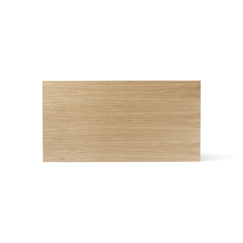 Androgyne Solid Oak Dining Table, Natural Oak, 42.9" W x 82.7" L