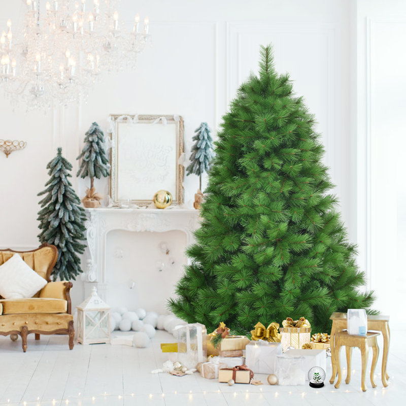 Green Cashmere Christmas Tree, 180cm H x 112cm W x 112cm D