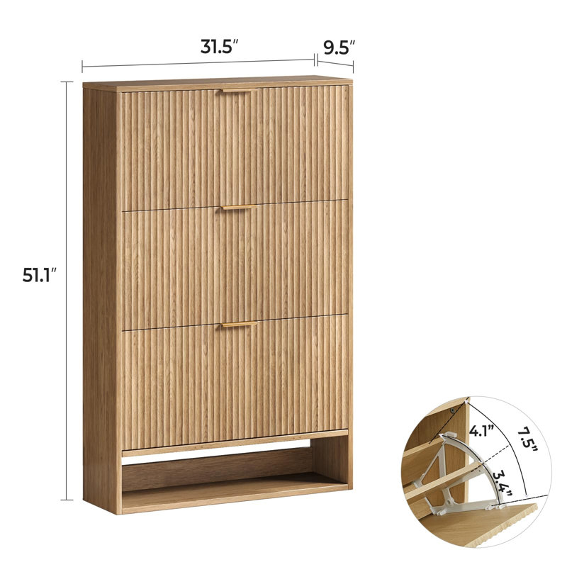 Armoire à chaussures haute Oak