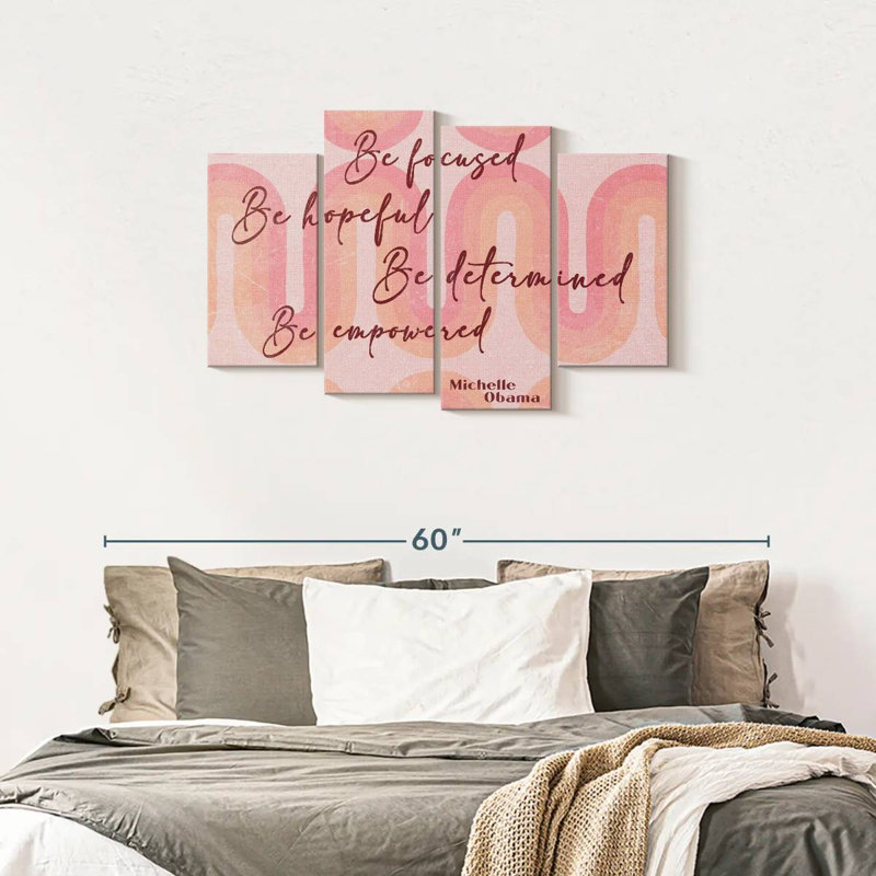 Impression sur toile de Michelle Obama, H 27 po x l 43 po x P 1,25 po
