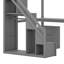 Structure de lit mezzanine simple avec escalier de rangement, bureau, commode à 2 tiroirs avec tiroir, DEL-1099629170