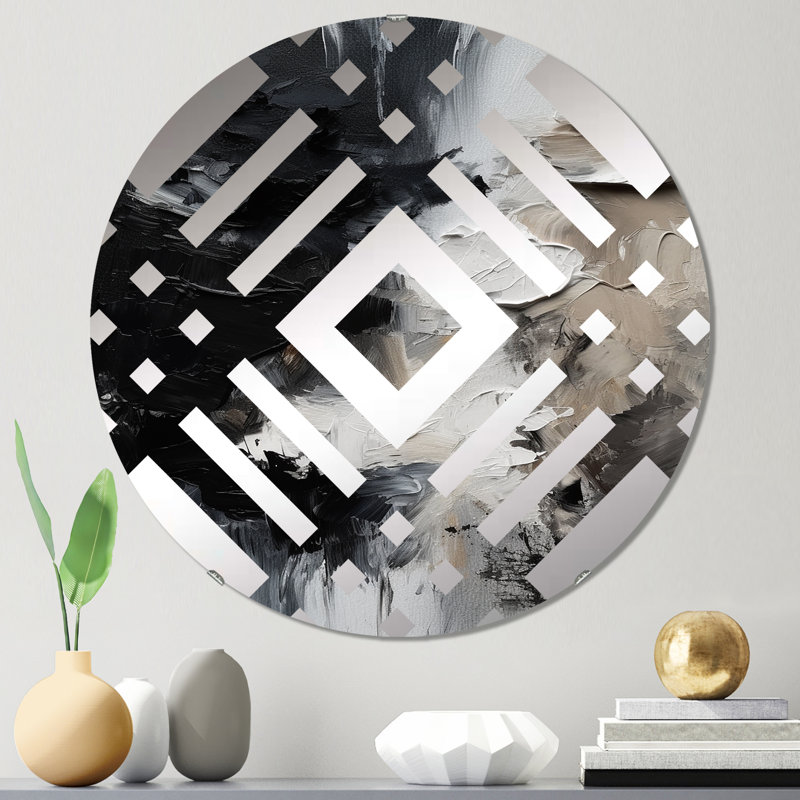 Ziaire - Miroir décoratif diamant, 23,6 po x 23,6 po
