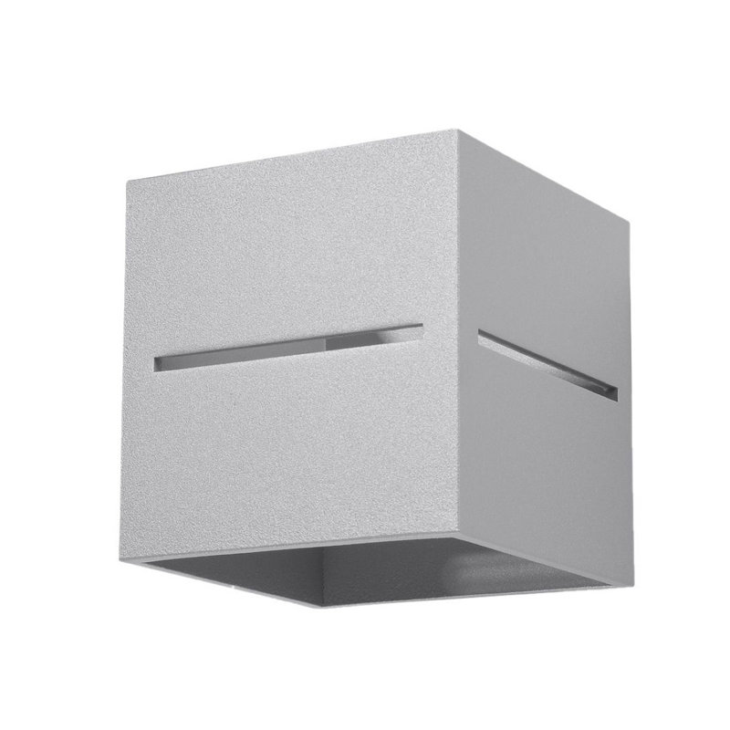 Lobo Plastic Flush Mounted Sconce, Grey