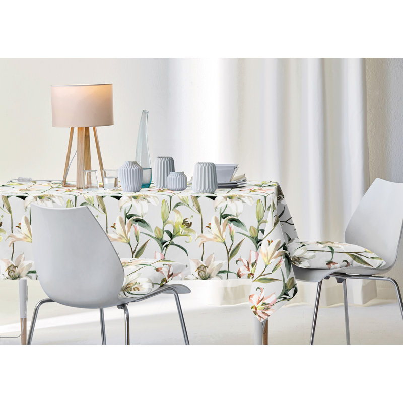 Summertime Rectangle Floral Tablecloth