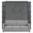 Queen Size Murphy Bed Wall Bed with Sofa,Gray