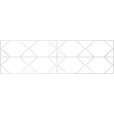 28.25'' H x 94.5'' W x 0.38'' D Expanded Cellular PVC Wainscot Panelling