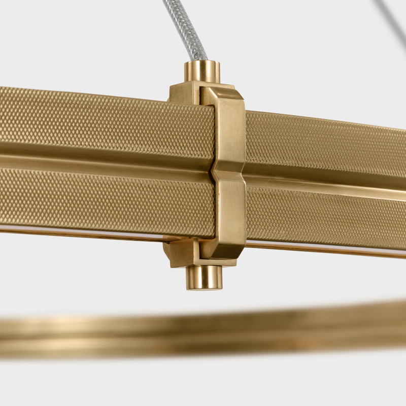 Paxton 10 - Light LED Chandelier, Natural Brass