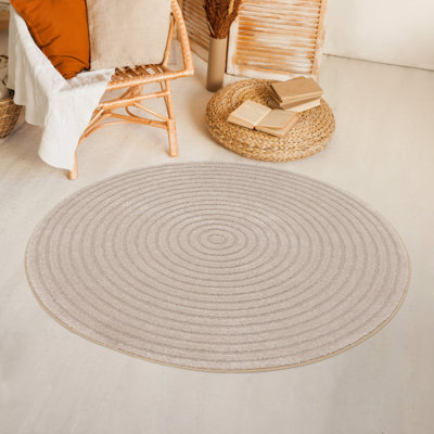 Round Auggie Geometric Shapes 160cm X 160cm Area Rug