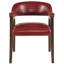 Ensemble de 3 chaises de salle à manger de style Mid-Century moderne en similicuir rembourré, structure en bois massif, sièges de cuisine et de salle à manger confortables LUMera-100888063