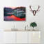 Lake Reflection In Rieti Italy In Abstract - Wrapped Canvas Print-55308797