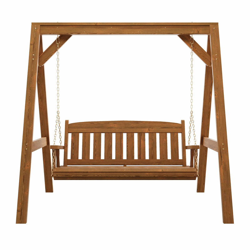 Balançoire Mission avec support en A, Chêne teinté, 75"