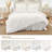Nayoroom 3 Pieces Ruched Duvet Cover Set Bed Set Boho Bedding Set For Bedroom Soft Fluffy Ruffle Comforter Cover Set With Pillowcases-112392158-115993795
