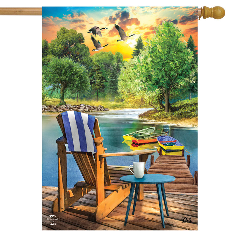 Drapeau de la maison d'été Lakeside Escape