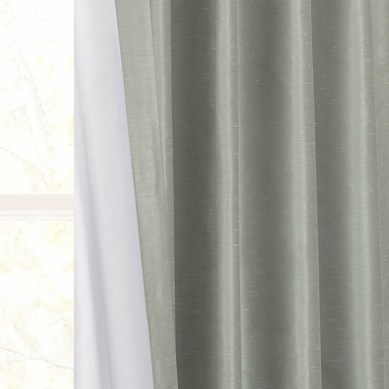 Panneau de rideau simple occultant et isolant en polyester Jetset , 100 po x 108 po, Argent