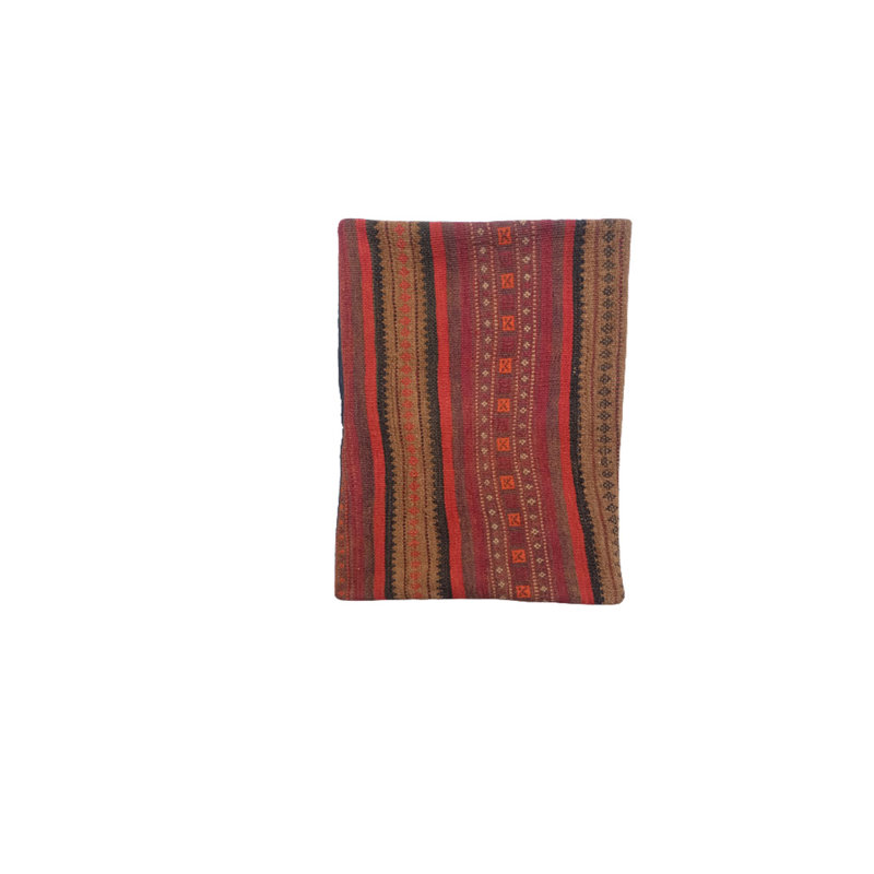 Geoffrey Kilim Handwoven Dark Chestnut Cushion Cover
