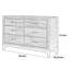 Commode 6 tiroirs Luzmar