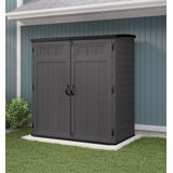 Suncast 5 ft. 10.5 in. W x 3 ft. 8.25 in. D Resin Vertical Storage Shed
