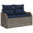 Structure grise / coussin bleu marine est en rupture de stock sélectionné