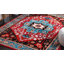 Tapis rétro bleu / rouge Hamadan 259-1565270659