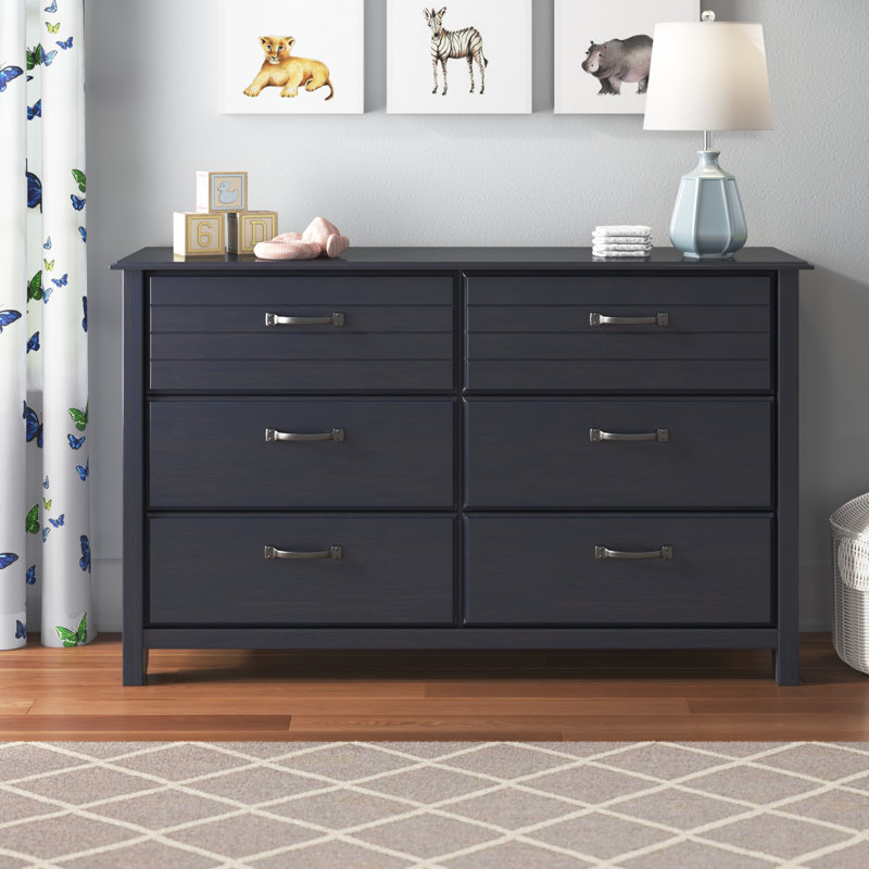 Commode 6 tiroirs Cubby, Bleuet