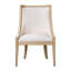 Chaise rembourrée avec garniture cloutée